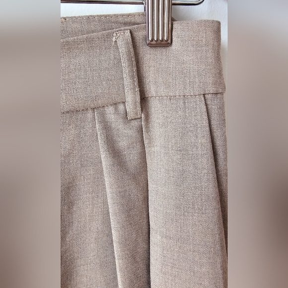 Via Bovio Italy Wide Leg Pants Trusers Side  Pockets Grey Brown Viscose size M - Picture 6 of 9